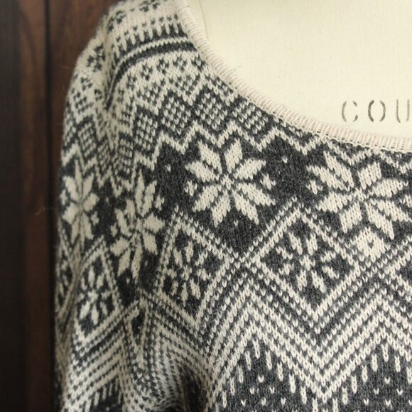 L.o.g.g. H&M Womens Sweater, Size Small, Gray and White Nordic Style, Lightweigh - Picture 4 of 12